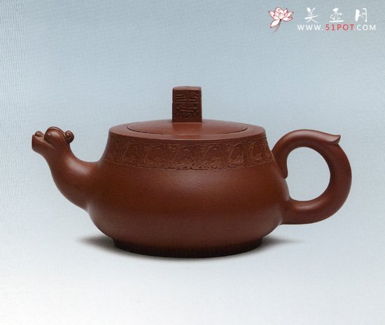 紫砂壶图片：传国玉玺壶 - 宜兴紫砂壶网