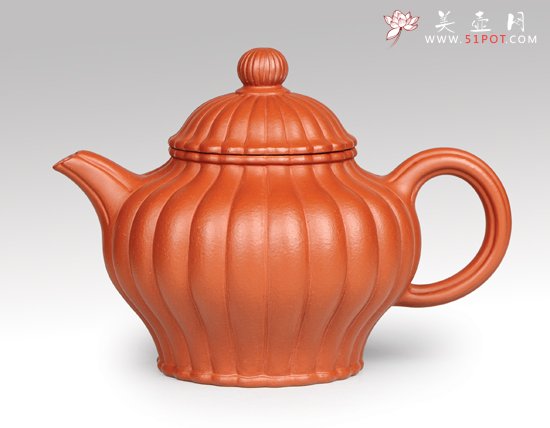 紫砂壶图片：菱花掇只 - 宜兴紫砂壶网