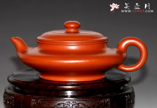 紫砂壶图片：虚扁 - 宜兴紫砂壶网