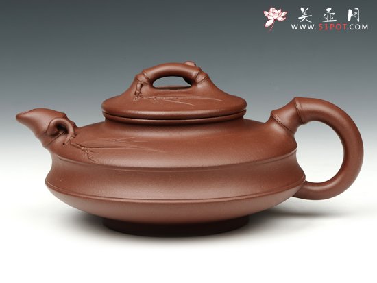 紫砂壶图片：双线竹 - 宜兴紫砂壶网