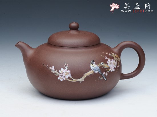 紫砂壶图片：喜上眉梢 - 宜兴紫砂壶网