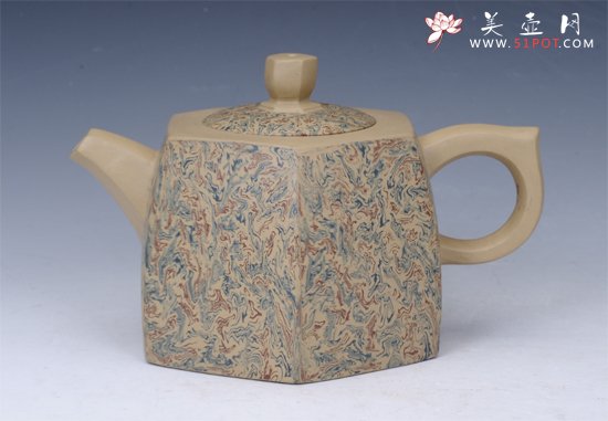 紫砂壶图片：六方井栏 - 宜兴紫砂壶网