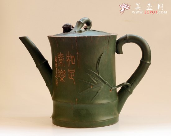 紫砂壶图片：知足常乐 - 宜兴紫砂壶网