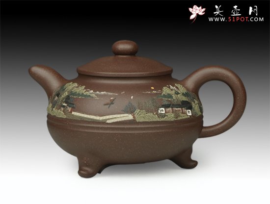 紫砂壶图片：山清水秀 - 宜兴紫砂壶网