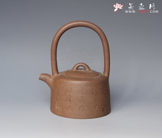 紫砂壶图片：曼生提梁 - 宜兴紫砂壶网