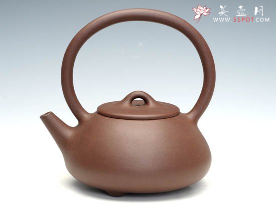 紫砂壶图片：石瓢提梁（500cc） - 宜兴紫砂壶网