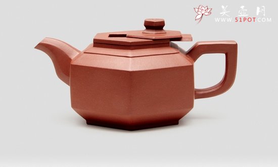 紫砂壶图片：六方抽盖 - 宜兴紫砂壶网