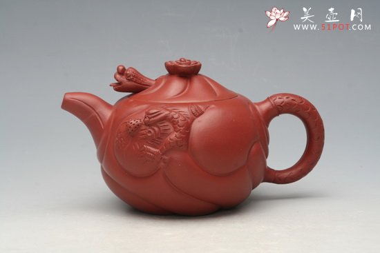 紫砂壶图片：鱼化龙 - 宜兴紫砂壶网