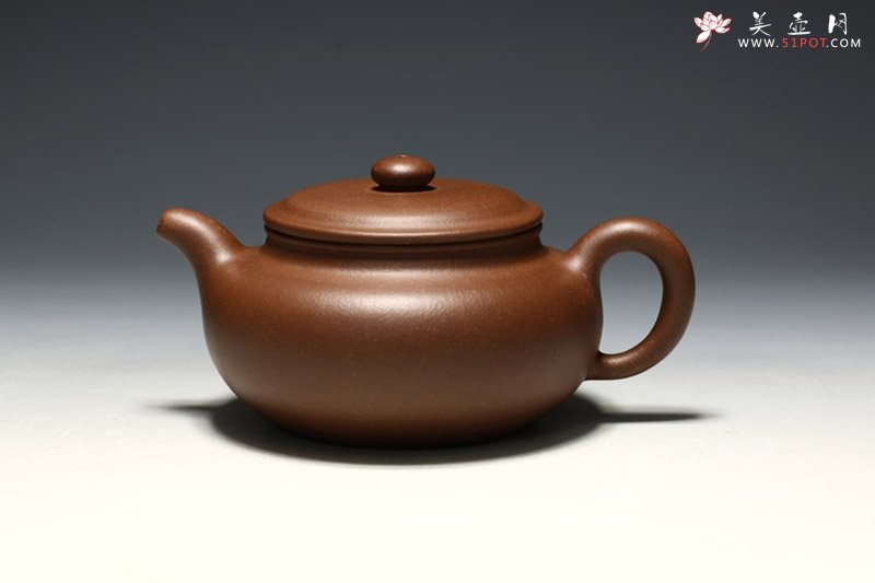 紫砂壶图片：扁腹古壶 - 宜兴紫砂壶网