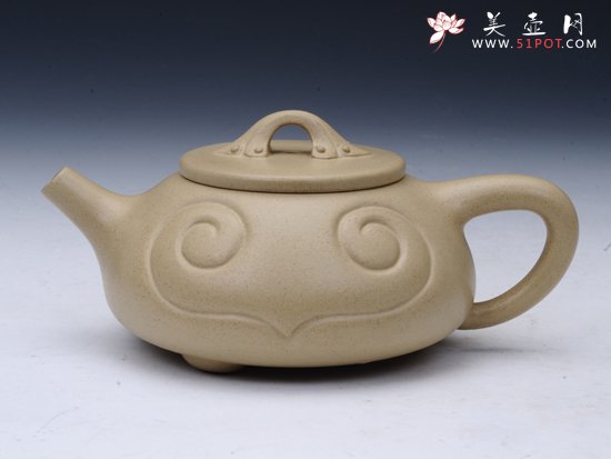 紫砂壶图片：如意石瓢 280CC - 宜兴紫砂壶网