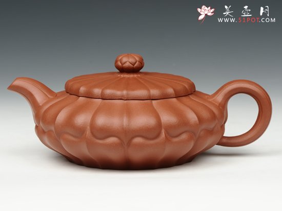 紫砂壶图片：扁合菱 - 宜兴紫砂壶网