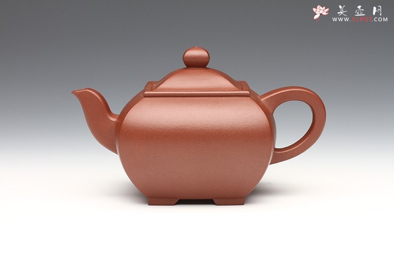 紫砂壶图片：四方嵌盖 - 宜兴紫砂壶网