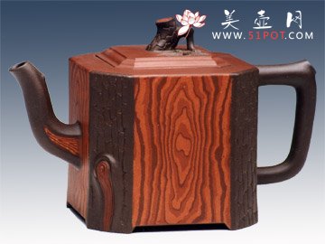 紫砂壶图片：松桩 - 宜兴紫砂壶网