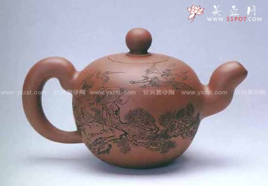 紫砂壶图片：龙珠壶 - 宜兴紫砂壶网