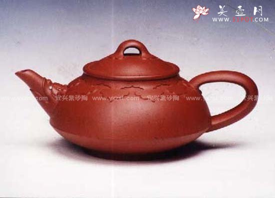 紫砂壶图片：图腾如意壶 - 宜兴紫砂壶网