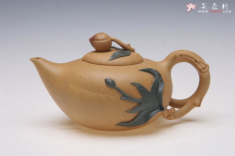 紫砂壶图片：福寿壶 - 宜兴紫砂壶网