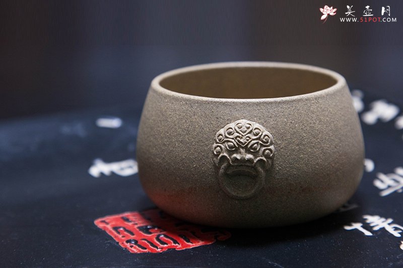 紫砂壶图片：兽耳杯 - 宜兴紫砂壶网