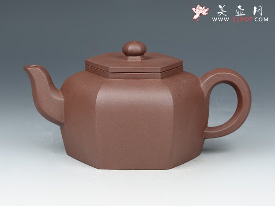 紫砂壶图片：六方仙玉 - 宜兴紫砂壶网