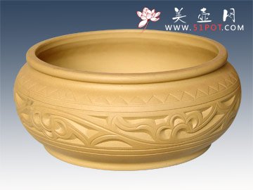 紫砂壶图片：中号茶洗 - 宜兴紫砂壶网