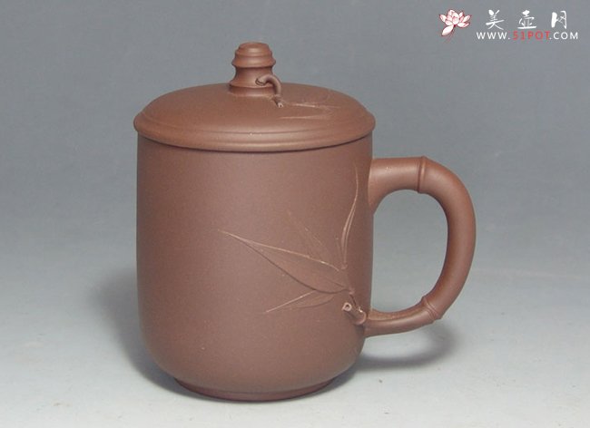 紫砂壶图片：竹福杯 450CC - 宜兴紫砂壶网