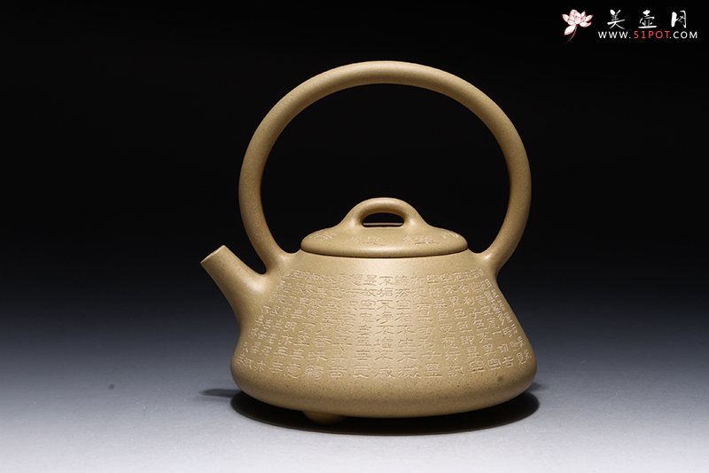紫砂壶图片：提梁石瓢壶 - 宜兴紫砂壶网