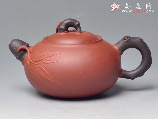 紫砂壶图片：松竹梅（清水泥） ... - 宜兴紫砂壶网