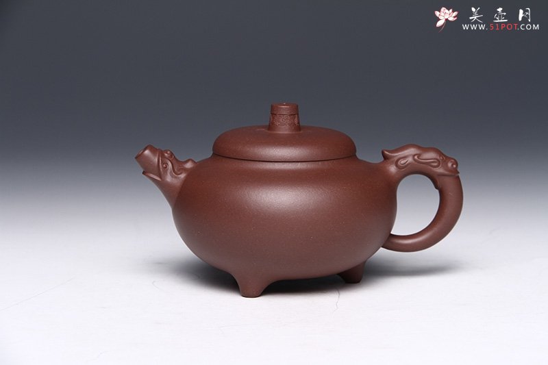 紫砂壶图片：龙头三足 - 宜兴紫砂壶网