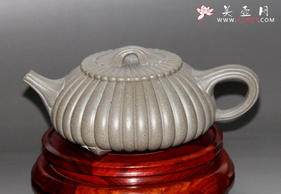 紫砂壶图片：筋囊石瓢 - 宜兴紫砂壶网