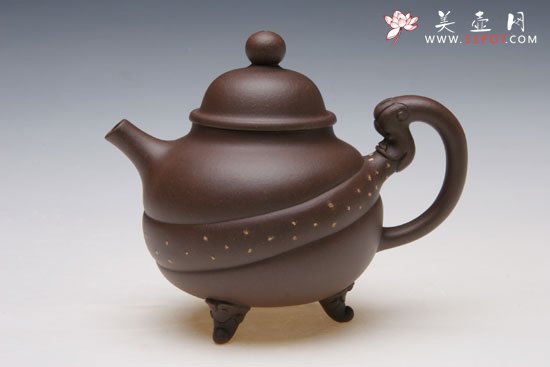 紫砂壶图片：天龙顶珠壶 - 宜兴紫砂壶网