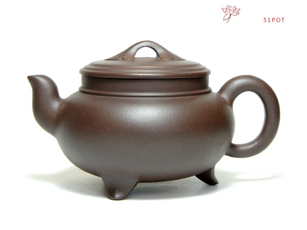 紫砂壶图片：三脚如意 - 宜兴紫砂壶网