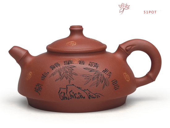 紫砂壶图片：富贵竹 - 宜兴紫砂壶网