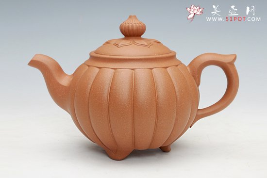 紫砂壶图片：三脚荣华 - 宜兴紫砂壶网