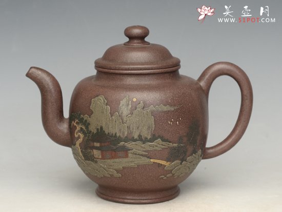 紫砂壶图片：泰国宫廷壶系列 - 宜兴紫砂壶网