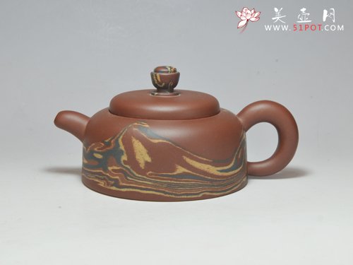 紫砂壶图片：宝   鼎  300CC  绞泥 - 宜兴紫砂壶网