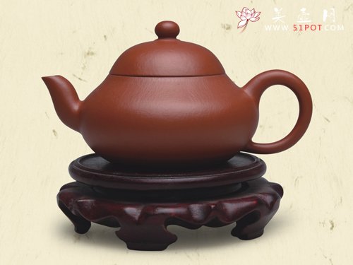 紫砂壶图片：矮梨形壶（全手工制作） - 宜兴紫砂壶网