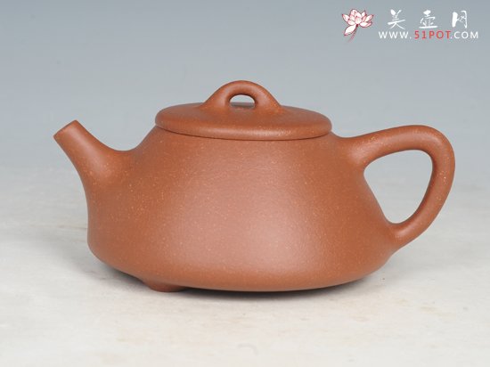 紫砂壶图片：降坡泥石瓢 - 宜兴紫砂壶网