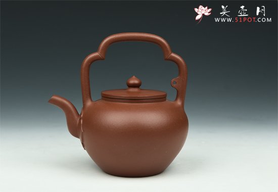 紫砂壶图片：吴径提梁 - 宜兴紫砂壶网