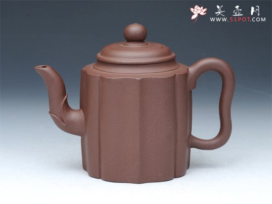 紫砂壶图片：菱花壶 - 宜兴紫砂壶网