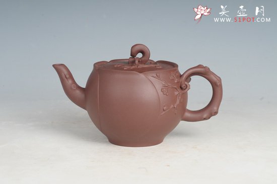 紫砂壶图片：含笑 (1) - 宜兴紫砂壶网