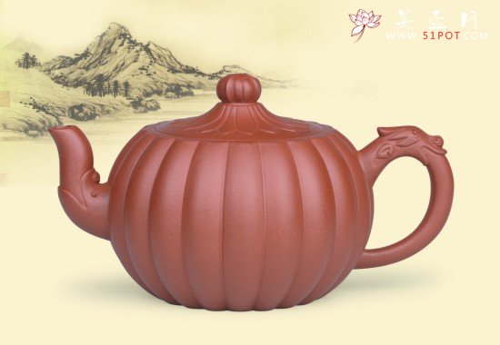 紫砂壶图片：菊花云龙 - 宜兴紫砂壶网