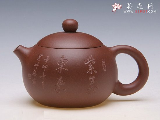 紫砂壶图片：倒把西施 - 宜兴紫砂壶网