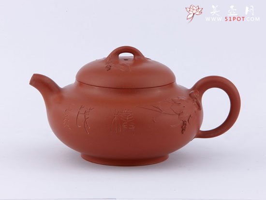 紫砂壶图片：鸟语花香 - 宜兴紫砂壶网