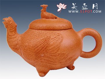 紫砂壶图片：凤凰壶 - 宜兴紫砂壶网