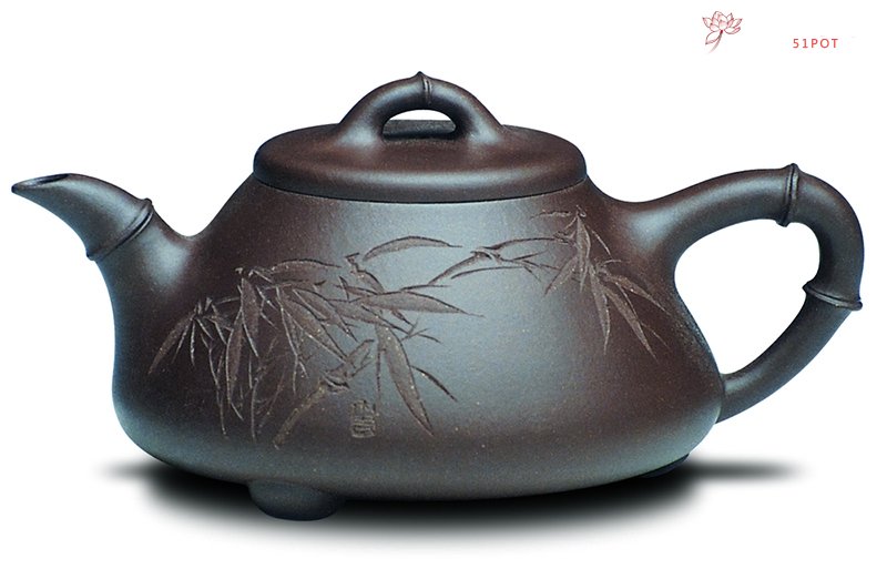 紫砂壶图片：素竹石瓢 - 宜兴紫砂壶网