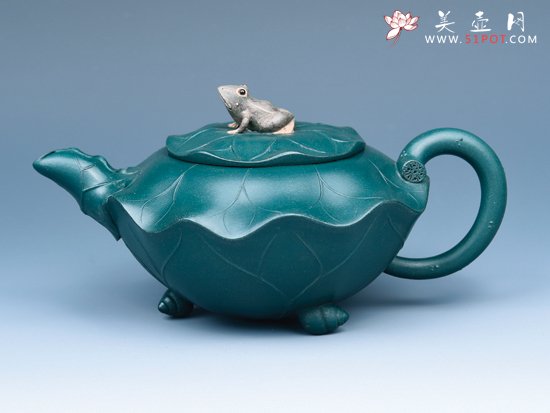紫砂壶图片：荷叶青蛙 - 宜兴紫砂壶网