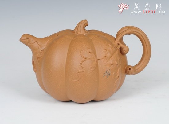 紫砂壶图片：南瓜 - 宜兴紫砂壶网