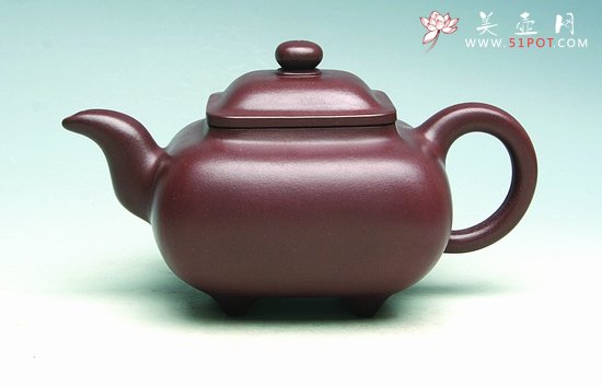紫砂壶图片：四方传炉 - 宜兴紫砂壶网