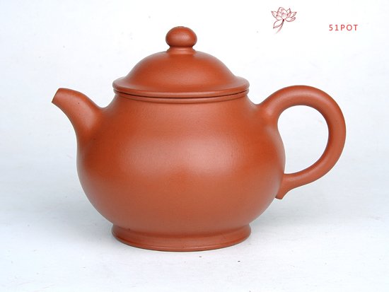 紫砂壶图片：潘壶  容量：250CC  泥料：朱泥 - 宜兴紫砂壶网
