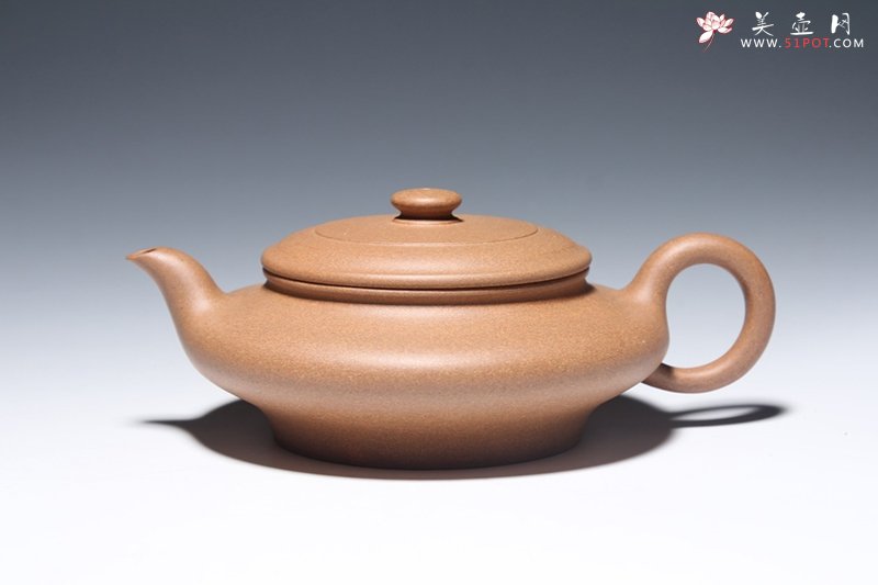 紫砂壶图片：虚扁 - 宜兴紫砂壶网