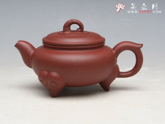紫砂壶图片：三羊开泰壶 - 宜兴紫砂壶网